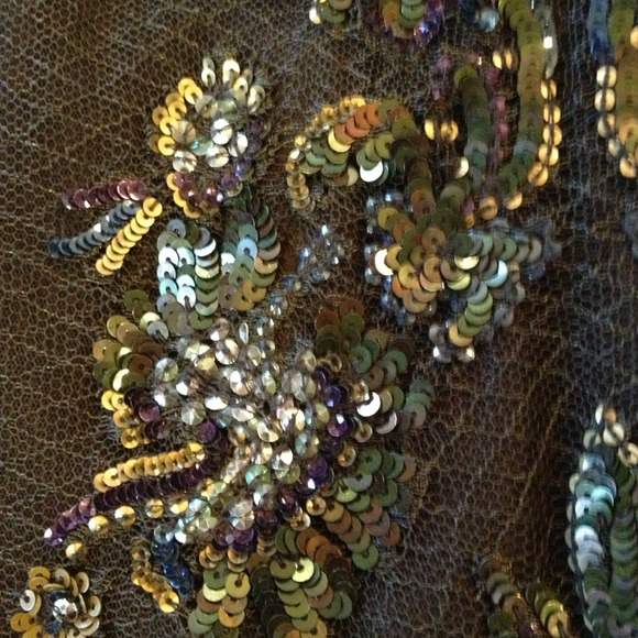 Reem Acra cashmere sweater and sequin skirt. So 8 - Picture 4 of 4