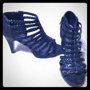 Madden Girl strappy black heels