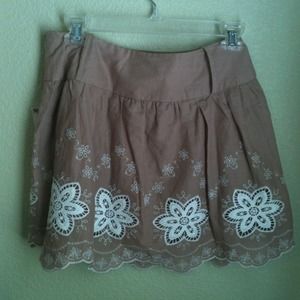 Light pink floral skirt