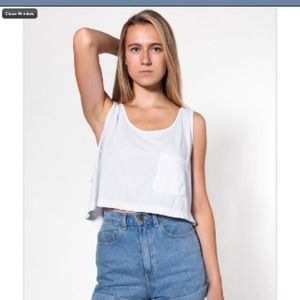 American Apparel Mid-Length Pocket Tank