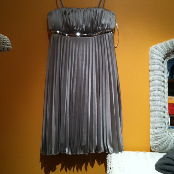 Silver dress. Great for New Years!