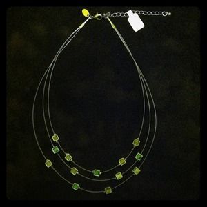 Lime/Green Cats Eye Necklace