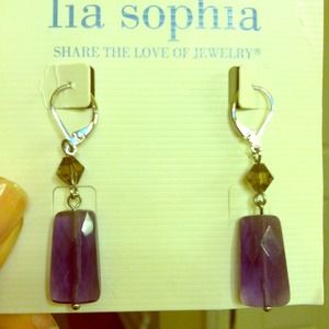 Pretty Purple Dangle Earrings
