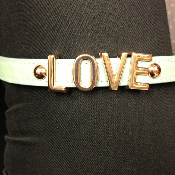 TRADED BCBG Leather "LOVE" bracelet