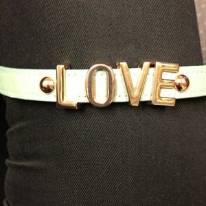 TRADED BCBG Leather "LOVE" bracelet