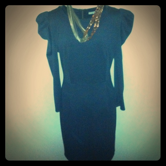 BB Dakota black dress a fabulous puffy sleeves