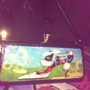 Beautiful Debbie brooks golf shoe purse like new