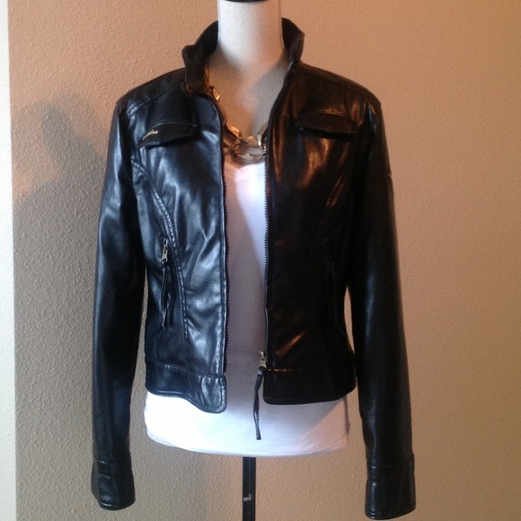 TRADED!! LEATHER LOOK JACKET