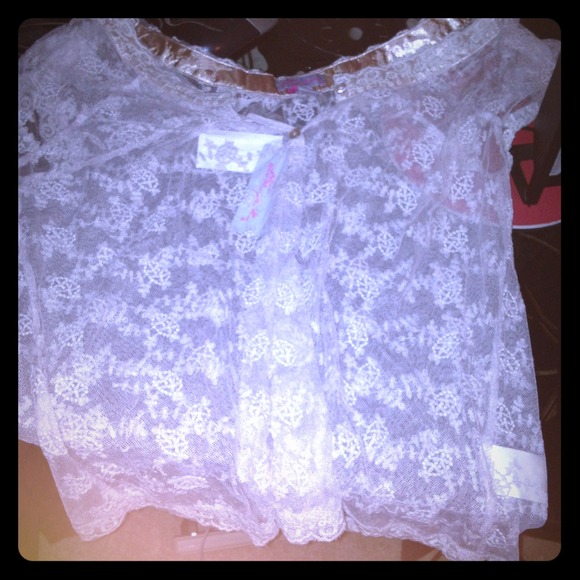Petal pink floral lace shirt