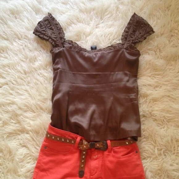 🍃❤ Be Delicious ...Chocolate Pure Silk Top ❤ - Picture 4 of 4