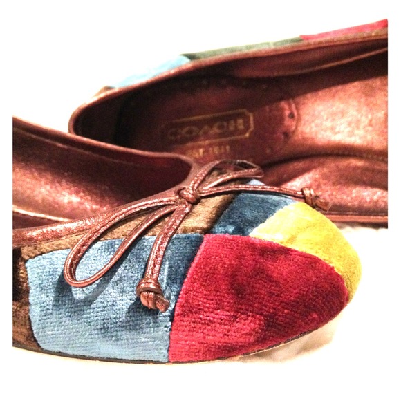 Velvet Coach Flats
