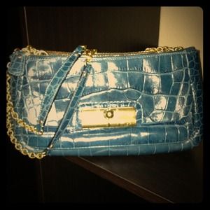 Adorable "Croc" Leather Coach Purse