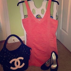 Forever21 Peach Colored Bodycon Dress