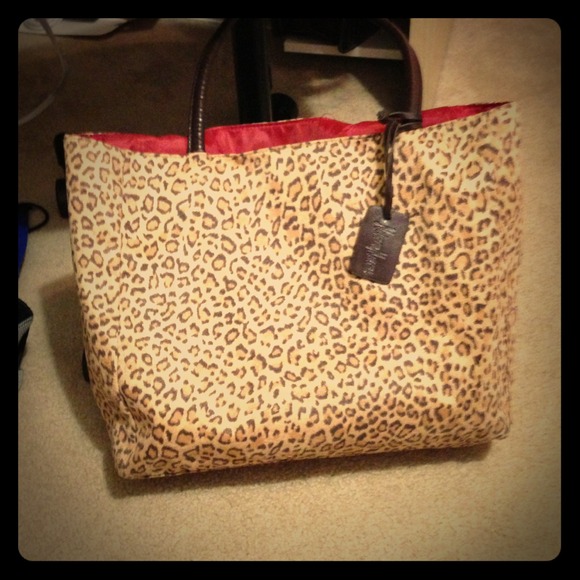 Neiman Marcus leopard print tote