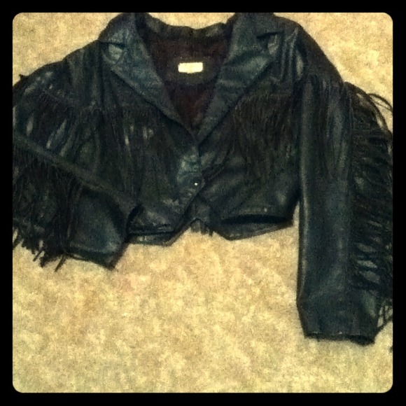 Fringe Leather Jacket