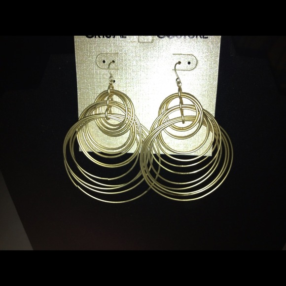 Gold earrings