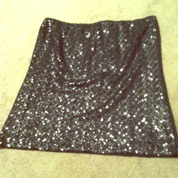 Sequined mini skirt