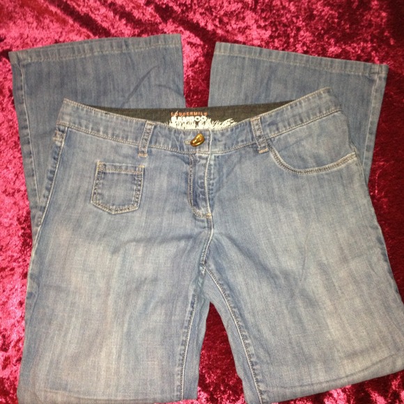 Linda Loudermilk Denim - BAMBOO Denim Jeans 27 x 27 RARE Find! LowriseBells