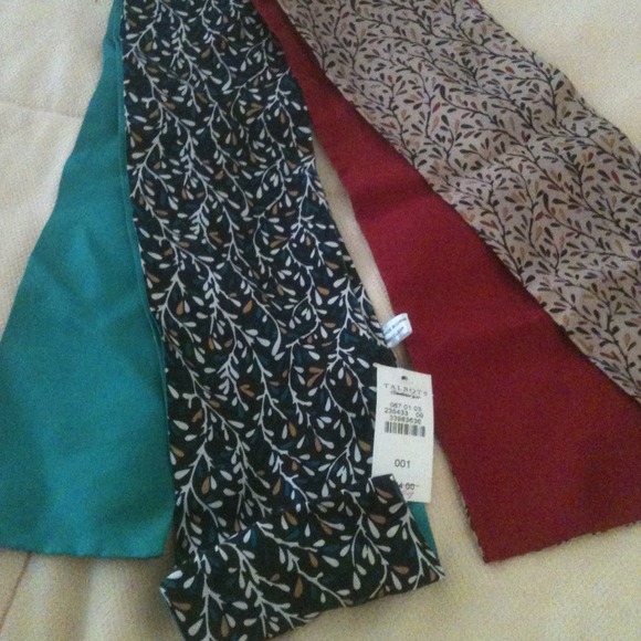 Scarves 100% silk (2) reversible RESERVED