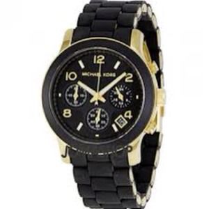 Michael kors black chronograph watch