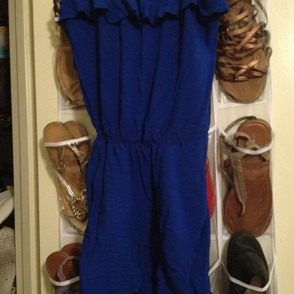 Royal blue shorts jumper - Picture 1 of 1