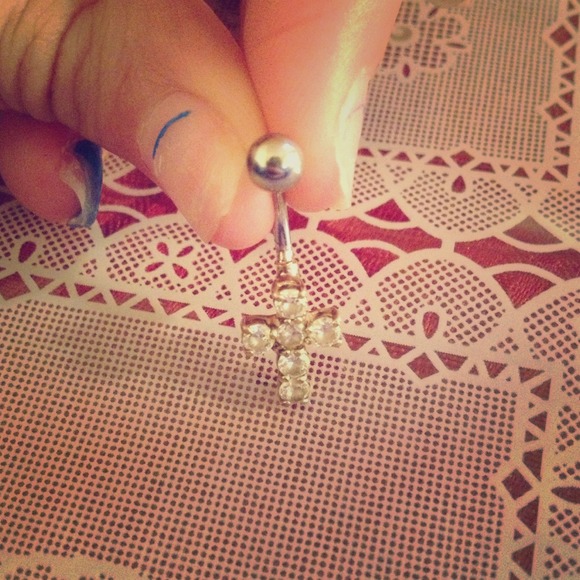 Cross Belly Ring