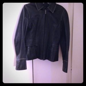 Express jacket leather size 3/4