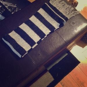 Grey and Black scarf long