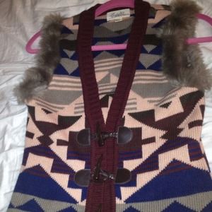 Sold faux vest