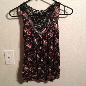 Tops - Floral Racerback Top Tops - Floral Racerback Top