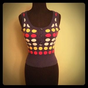 H&M Polka Dotted Sweater Vest