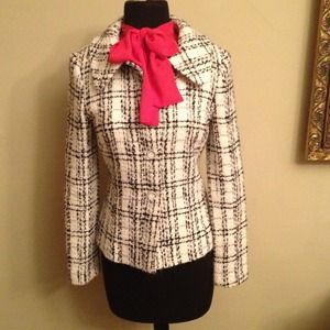 Black and White Tweed Jacket