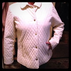 Cream pleather jacket