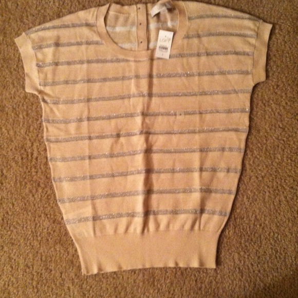 Nude sparkle top by Loft.