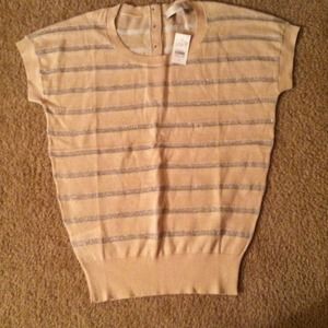 Nude sparkle top by Loft.