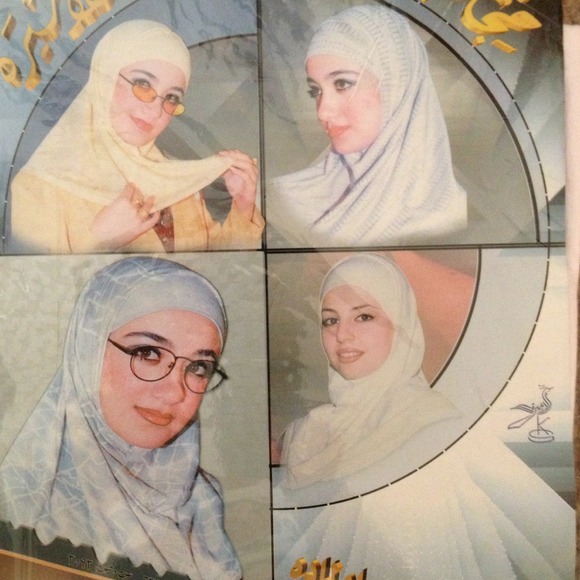 Lot of 2 - Amira style cotton hijabs (scarves). - Picture 1 of 3