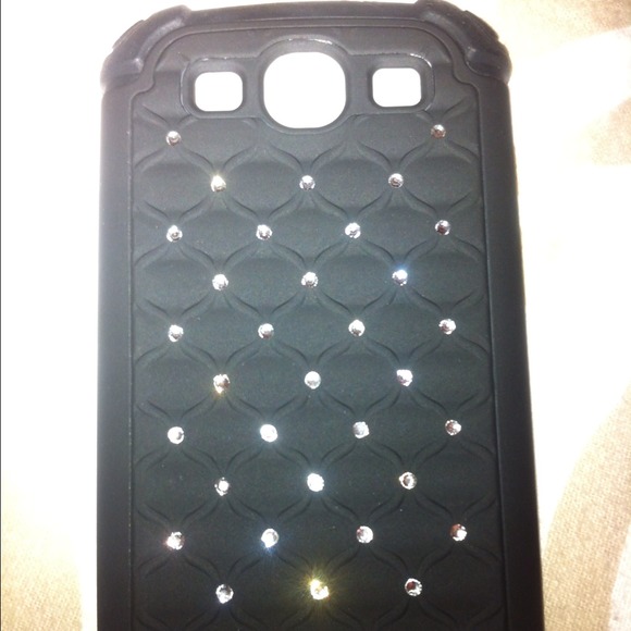Soft phone cover with bling for GalaxyIII