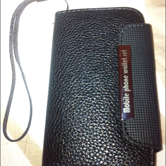 Leather wallet iPhone case - Picture 1 of 4