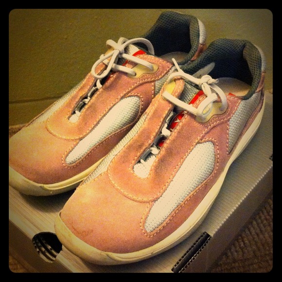Pink Prada Sneakers (authentic)