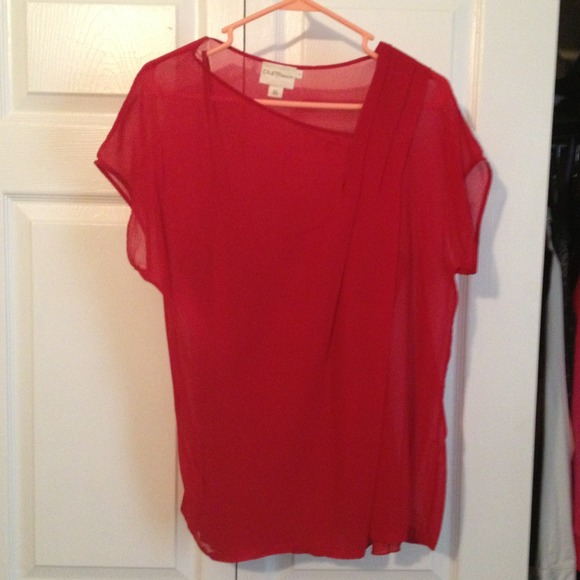 Pure DKNY sheer top with matching cami