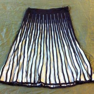 ZARA Brown/Gold/Ivory Stretch Skirt. (authentic)