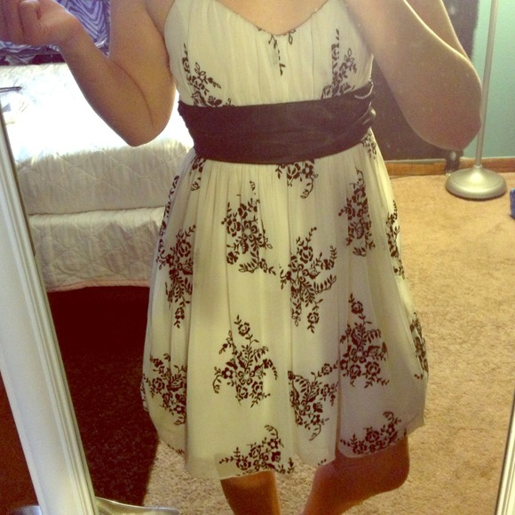 Black and white dress