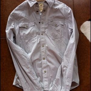 Men's Hollister long sleeve button down!