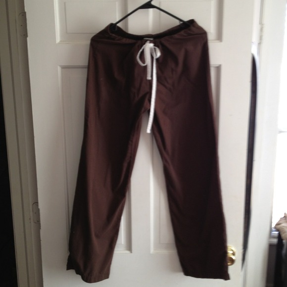 Brown scrubs