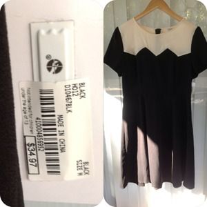 charming Charlie Dresses & Skirts - NWT Classy Black and Cream Dress charming Charlie Dresses & Skirts - NWT Classy Black and Cream Dress