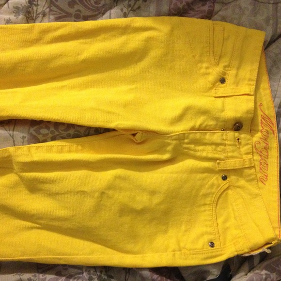 Yellow Morgan Skinny Jeans from Delia's