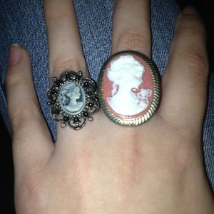 Two cameo rings