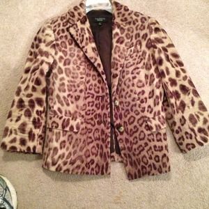 Animal print blazer