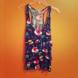 Flowered tank top