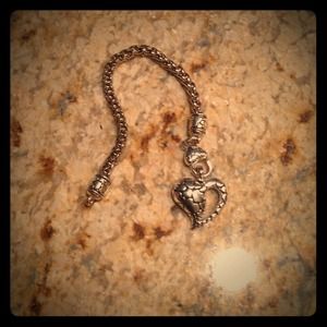 Heart charm bracelet